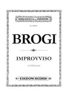 Partition complète, Improvviso, F-sharp minor, Brogi, Renato