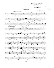 Partition violoncelle, corde quintette, E minor, Gade, Niels