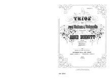 Partition parties complètes, 2 corde Trios, Op.135, Schmitt, Aloys par Aloys Schmitt