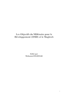 Les Objectifs du Millénaire pour le Développement (OMD) et le ...