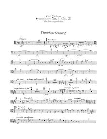 Partition Trombone 1, 2, 3, Tuba, Symphony No.4, Op.29 Det Uudslukkelige
