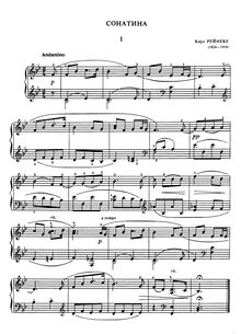 Partition , Sonatina en B-flat - partition complète, sonatines, Op.47