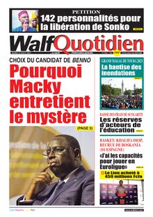 Walf Quotidien n°9418 - du 22/08/2023