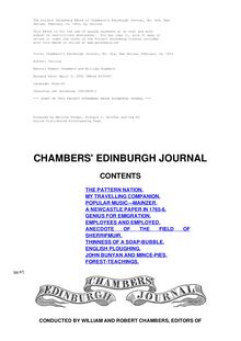 Chambers s Edinburgh Journal, No. 424 - Volume 17, New Series, February 14, 1852