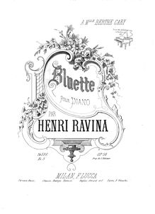 Partition complète, Bluette, Ravina, Jean Henri