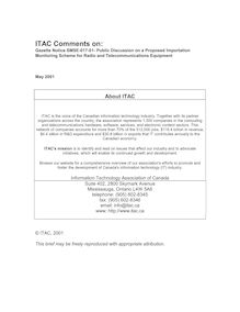 ITAC SMSE017 Comment