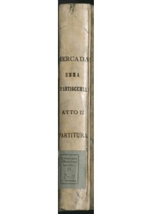 Partition Act II, Emma d Antiochia, Tragedia lirica, Mercadante, Saverio