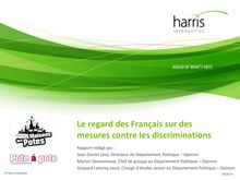 Mesures contre les discriminations : sondage Harris Interactive