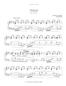 Partition No., Prelude en B minor, préludes, Chopin, Frédéric