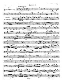 Partition basson, Quintuor I en Mi mineur, Op.88 No.1, Wind Quintet No.1, Op.88 No.1