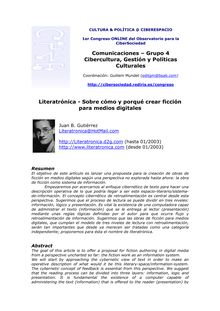 Comunicaciones – Grupo 4 Cibercultura, Gestión y Políticas ...