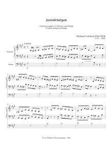 Partition complète, Seelenbräutigam, A major, Fischer, Michael Gotthard