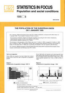 The population of the European Union on 1 January 1995