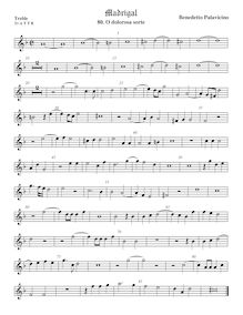 Partition viole de gambe aigue, Madrigali a 5 voci, Libro 7, Pallavicino, Benedetto par Benedetto Pallavicino