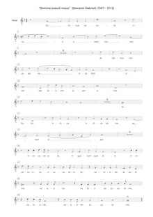 Partition ténor [G2 clef], Sacrae symphoniae, Gabrieli, Giovanni