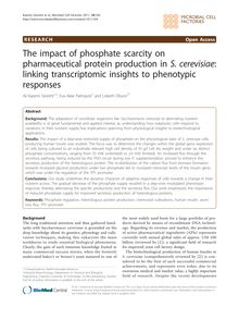 The impact of phosphate scarcity on pharmaceutical protein production in S. cerevisiae: linking transcriptomic insights to phenotypic responses