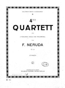 Partition parties complètes, corde quatuor No.4, Op.35, A major