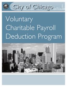 Voluntary Charitable Payroll Deduction Program