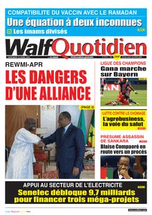 Walf Quotidien n°8716 - du mercredi 14 avril 2021