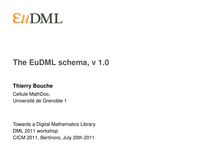 The EuDML schema v