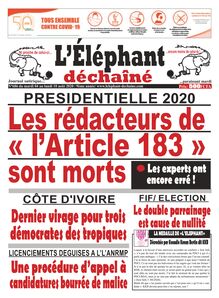 L’Éléphant Déchaîné n°686 - du mardi 04 au lundi 10 août 2020