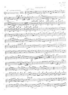 Partition parties complètes, 2 corde quintettes, Boccherini, Luigi