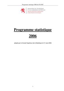 Rapport statistique 2006