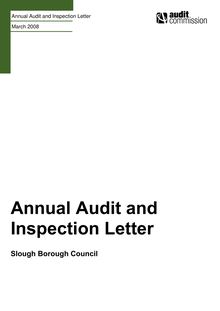 2006-2007 - Annual Audit and Inspection Letter - Slough BC v1.0