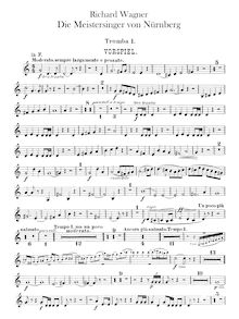 Partition trompette 1, 2, 3, Onstage trompettes (en B♭), Die Meistersinger von Nürnberg