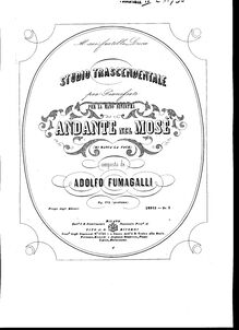 Partition complète, Studio Trascendentale, Op.102, Studio Trascendentale on an Anante from Mose