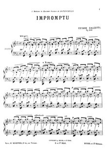 Partition complète, Impromptu, Op.106, Galeotti, Cesare