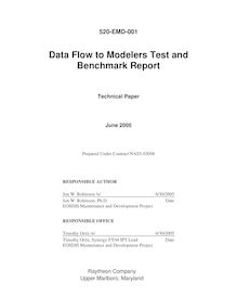 Data Flow to Modelers Test and Benchmark Report