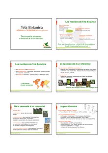Des experts amateurs Les missions de Tela Botanica Les membres ...