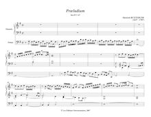 Partition complète, Prelude en G major, G major, Buxtehude, Dietrich