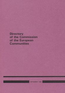Directory of the Commission of the European Communities
