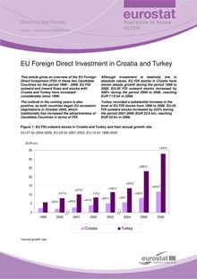 EU Foreign Direct Investment in Croatia and Turkey