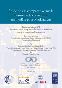Etude de cas comparatif sur la mesure du corruption