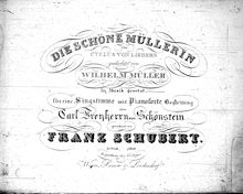 Partition Heft 3 (Nos.10 to 12), Die Schöne Müllerin, D.795, MüllerliederThe Maid of the Mill