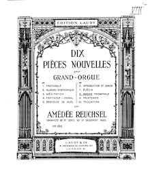 Partition , Marche Triomphale, Dix pièces nouvelles pour grand-orgue, Op.180