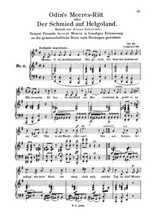 Partition complète (scan), Odins Meeres-ritt, Op.118, oder Der Schmied aug Helgoland, Ballade