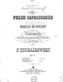 Partition de piano, Pezzo Capriccioso, Op.62, Пеццо каприччиозо