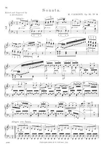 Partition Sonata No.2 (scan), 3 Piano sonates, Op.36, Clementi, Muzio