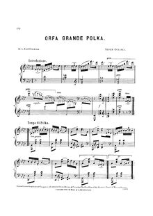 Partition complète, Orfa, Op.71, Orfa, Grande Polka, Gottschalk, Louis Moreau par Louis Moreau Gottschalk