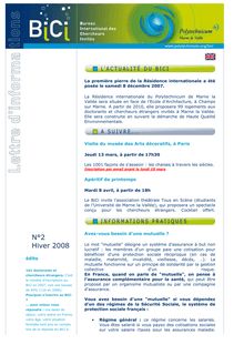 BiCi Lettre d info hiver 08 FR imprimable.html - Université Paris-Est
