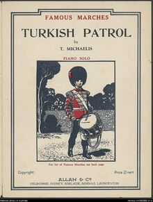 Partition complète, Die Türkische Schaarwache, Charossin ; The Turkish Patrol. March.