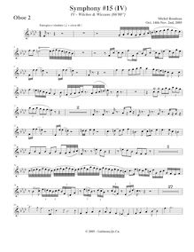 Partition hautbois 2, Symphony No.15  Black Halloween , F minor