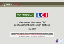 Baromètre politique : 3% des Français s estiment satisfaits de l action de François Hollande