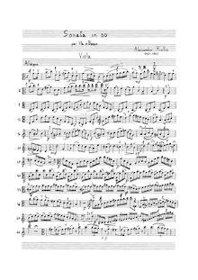 Partition parties complètes, viole de gambe Sonata en C, BI 323