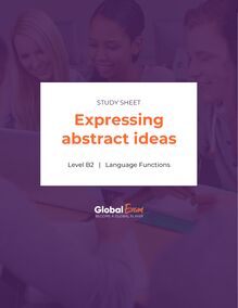Expressing abstract ideas
