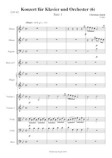 Partition , Allegro, Klavierkonzert Nr.6, Piano Concerto No.6, B♭ major